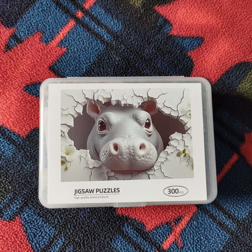🌸 3 for $20 🌸 Hippo 300 wooden piece puzzle